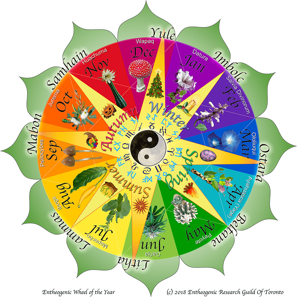 Entheogenic Wheel of the Year